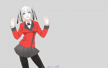 Картинка аниме kakegurui девушка