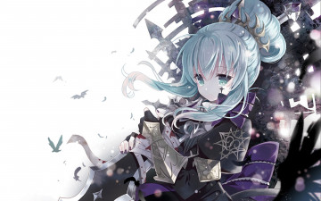 Картинка аниме оружие +техника +технологии девушка