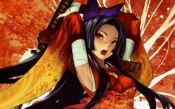 Картинка аниме оружие +техника +технологии девушка