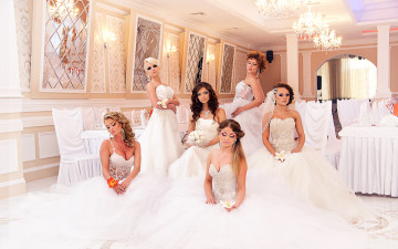 Картинка девушки -unsort+ невесты свадебное платье