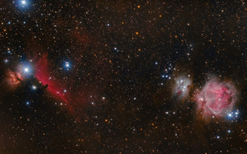 Картинка космос галактики туманности звезды конская голова