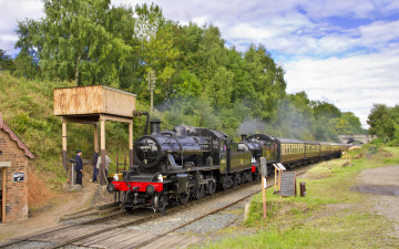 Картинка техника паровозы паровоз рельсы