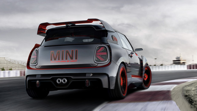 Обои картинки фото mini john cooper works gp concept 2017, автомобили, mini, 2017, concept, gp, works, cooper, john