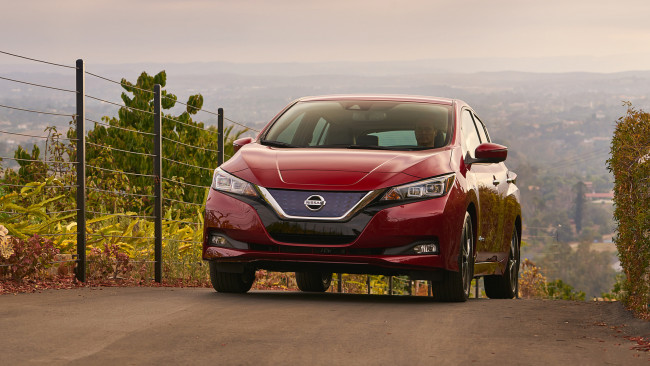 Обои картинки фото nissan leaf 2018, автомобили, nissan, datsun, leaf, 2018