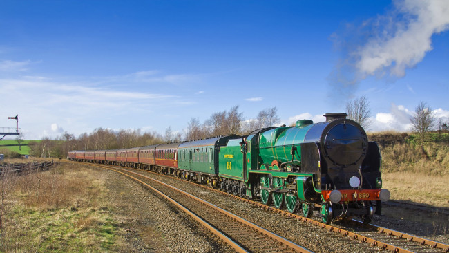 Обои картинки фото техника, паровозы, паровоз, рельсы