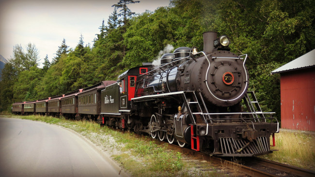 Обои картинки фото техника, паровозы, рельсы, паровоз