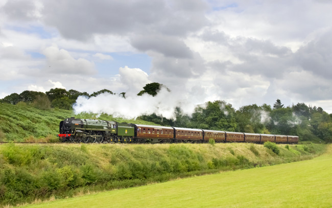 Обои картинки фото техника, паровозы, паровоз, рельсы