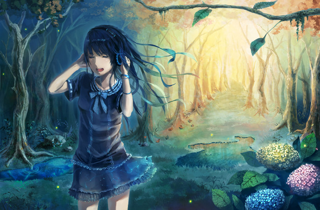 Обои картинки фото аниме, unknown,  другое, девушка