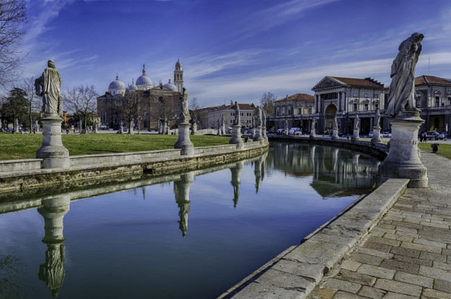 Обои картинки фото prato della valle, города, - панорамы, простор