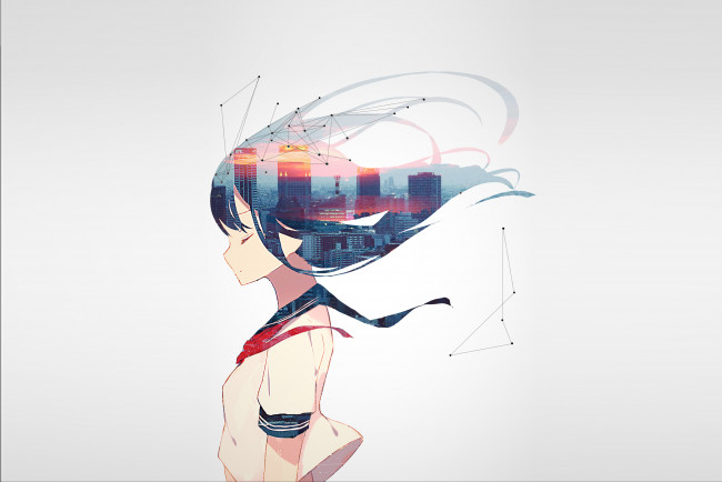 Обои картинки фото аниме, unknown,  другое, девушка