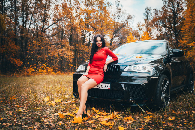 Обои картинки фото bmw girl, автомобили, -авто с девушками, bmw, girl