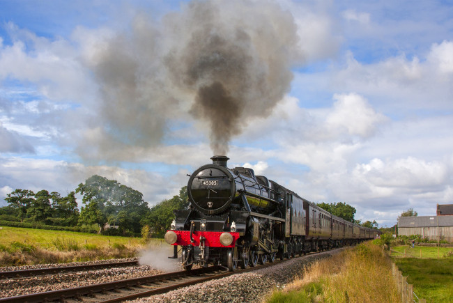 Обои картинки фото техника, паровозы, паровоз, рельсы