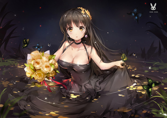 Обои картинки фото аниме, unknown,  другое, девушка