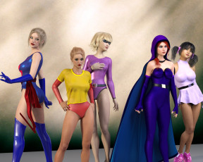 Картинка 3д+графика люди+ people взгляд фон девушки