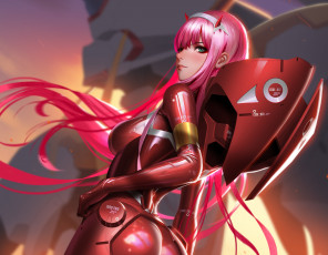 Картинка аниме darling+in+the+frankxx девушка