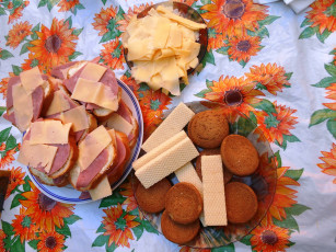 Картинка еда бутерброды +гамбургеры +канапе колбаса хлеб сыр печенье вафли