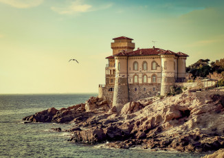 Картинка castello+del+boccale-livorno города замки+италии простор