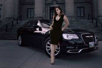 Картинка брюнетка+и+chrysler автомобили -авто+с+девушками wallhaven лестницы женщины на открытом воздухе с автомобилями сhrysler автомобиль модель брюнетка декольте каблуки