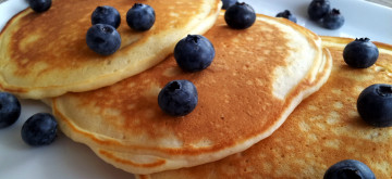 Картинка еда блины +оладьи черника ягоды оладьи