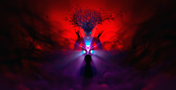 Картинка фэнтези существа существо фон мальчик