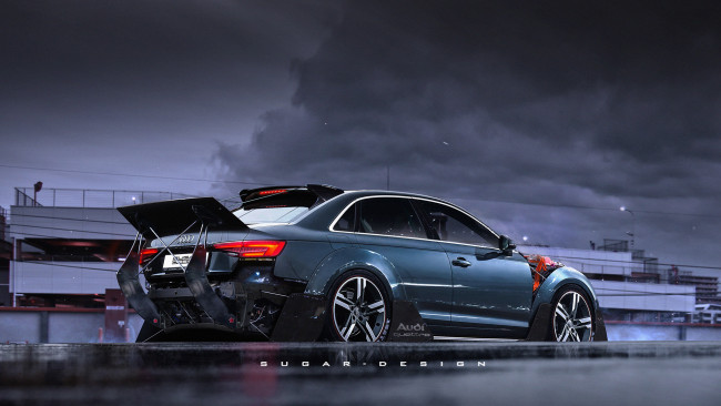 Обои картинки фото автомобили, виртуальный тюнинг, audi