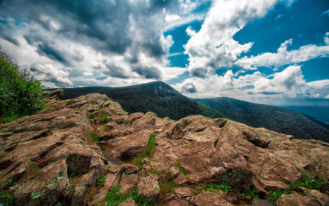 Обои картинки фото природа, горы, облака