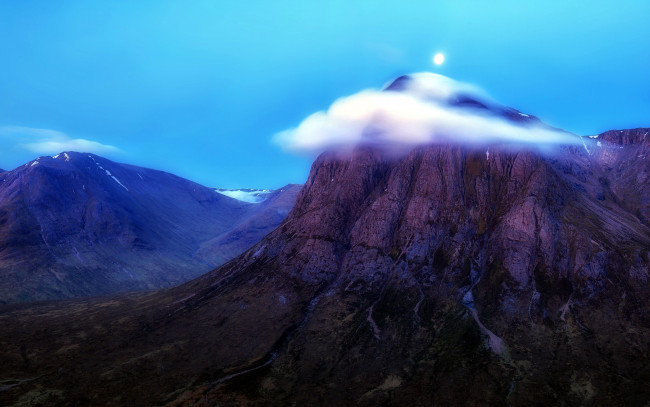 Обои картинки фото природа, горы, облако