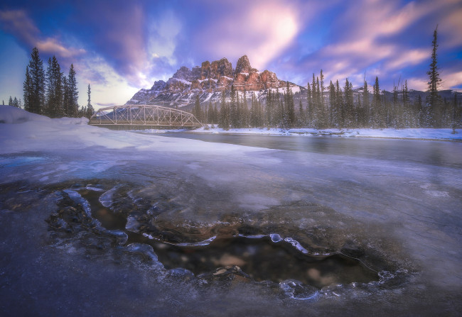 Обои картинки фото природа, зима, простор