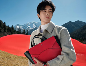 Картинка мужчины hou+ming+hao актер пальто папки горы