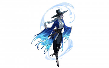 Картинка аниме магия +колдовство +halloween девушка шляпа