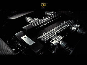 Картинка lamborghini mercielago автомобили двигатели