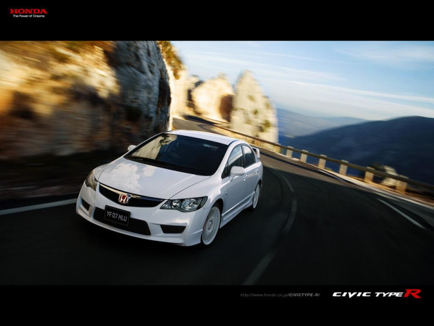 Обои картинки фото honda, civic, type, автомобили
