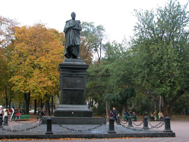 Обои картинки фото одесса, памятник, графу, воронцову, города, памятники, скульптуры, арт, объекты