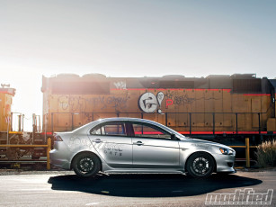 Картинка 2009 mitsubishi lancer gts автомобили