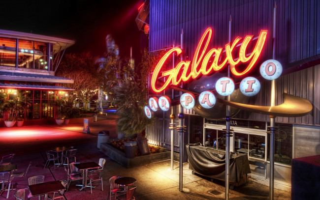 Обои картинки фото города, огни, ночного, orlando, florida