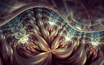 Картинка 3д графика fractal фракталы узор