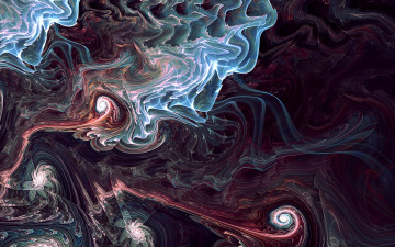 Картинка 3д графика fractal фракталы узор