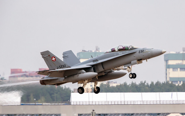 Обои картинки фото авиация, боевые, самолёты, hornet, mcdonnell, douglas, fa-18