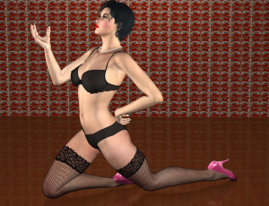 Картинка 3д+графика люди+ people взгляд улыбка фон девушка