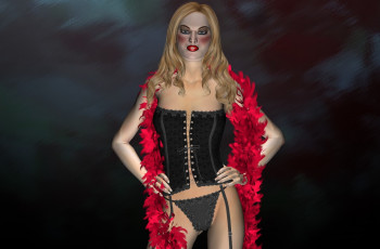 Картинка alison 3д+графика люди+ people фон взгляд девушка