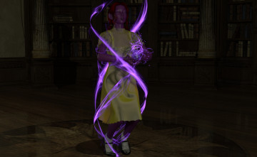 Картинка 3д+графика фантазия+ fantasy магия фон взгляд девушка