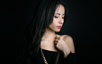 Картинка девушки -unsort+ лица +портреты девушка брюнетка волосы лицо милашка стиль