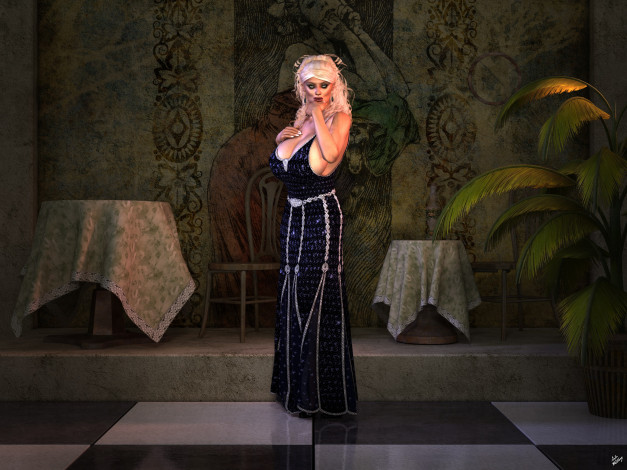 Обои картинки фото 3д графика, люди , people, девушка, фон, взгляд