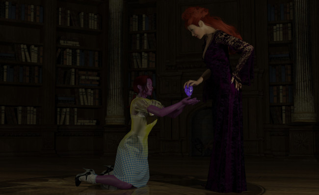 Обои картинки фото 3д графика, фантазия , fantasy, кристал, фон, взгляд, девушки