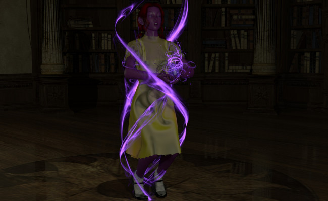 Обои картинки фото 3д графика, фантазия , fantasy, магия, фон, взгляд, девушка