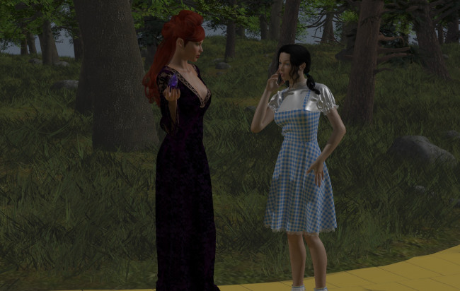 Обои картинки фото 3д графика, фантазия , fantasy, взгляд, фон, девушки