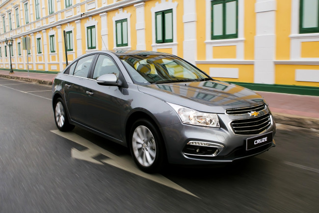 Обои картинки фото автомобили, chevrolet, 2015г, j300, th-spec, cruze