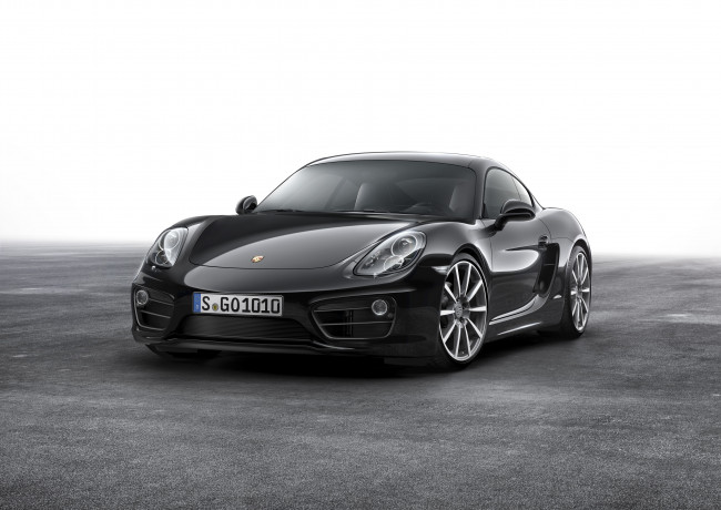 Обои картинки фото автомобили, porsche, 2015г, 981c, cayman, black, edition