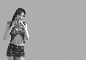 Картинка 3д+графика люди+ people сердце взгляд фон девушка