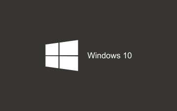 Картинка компьютеры windows+10 темный фон пуск windows темно-серый логотип